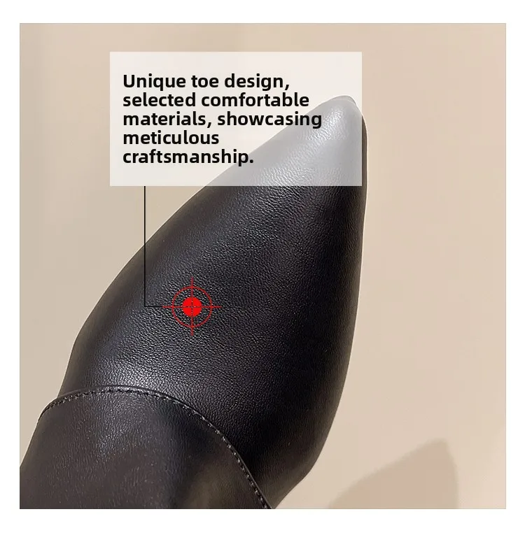 Botas altas para Mujer, zapatos de punta estrecha a la moda, zapatos | Zapatos y calzado · Omeda.es - Imagen 4