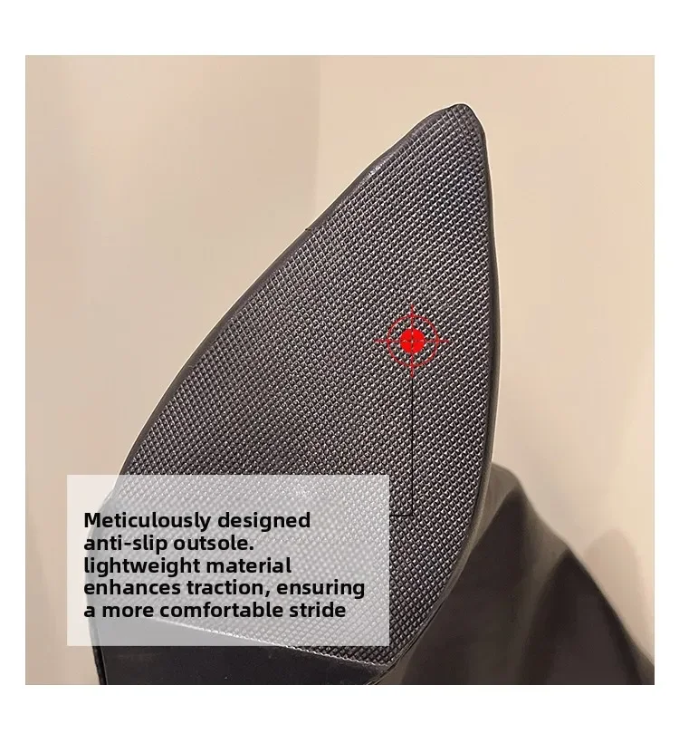 Botas altas para Mujer, zapatos de punta estrecha a la moda, zapatos | Zapatos y calzado · Omeda.es - Imagen 7