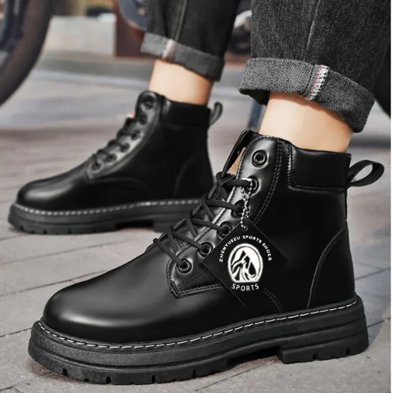 Botas altas, zapatos de cuero para hombre, botines de moda para | Zapatos y calzado · Omeda.es - Imagen 17