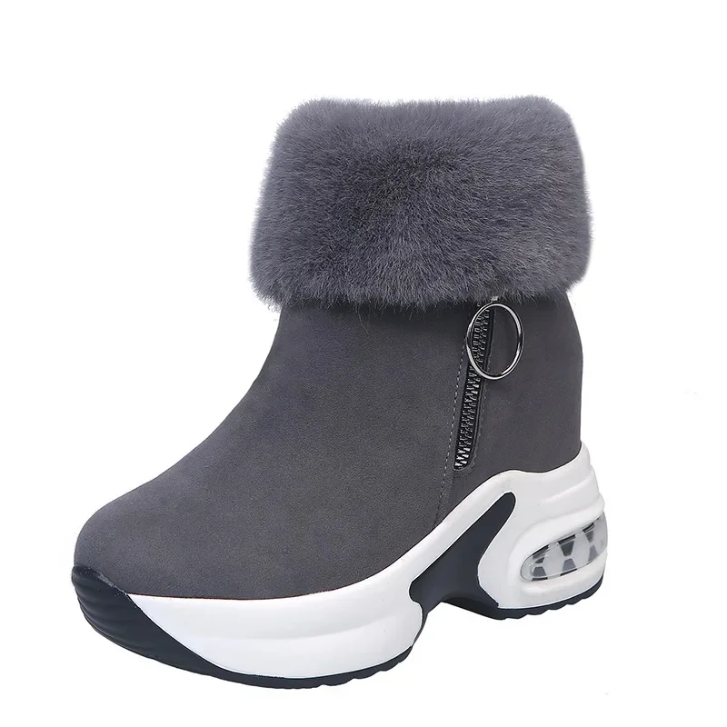 Botas cortas de moda punta redonda tacón grueso forro polar cálido | Zapatos y calzado · Omeda.es