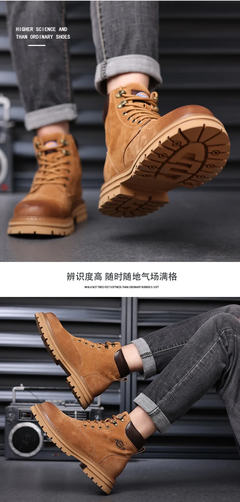Botas de cuero genuino para hombre, zapatos informales para | Zapatos y calzado · Omeda.es - Imagen 11