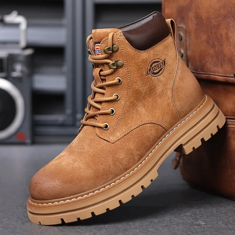 Botas de cuero genuino para hombre, zapatos informales para | Zapatos y calzado · Omeda.es - Imagen 20