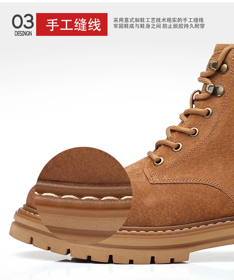 Botas de cuero genuino para hombre, zapatos informales para | Zapatos y calzado · Omeda.es - Imagen 9