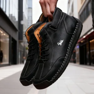 Botas de cuero hechas a mano descalzas para hombres primavera otoño | Zapatos y calzado · Omeda.es