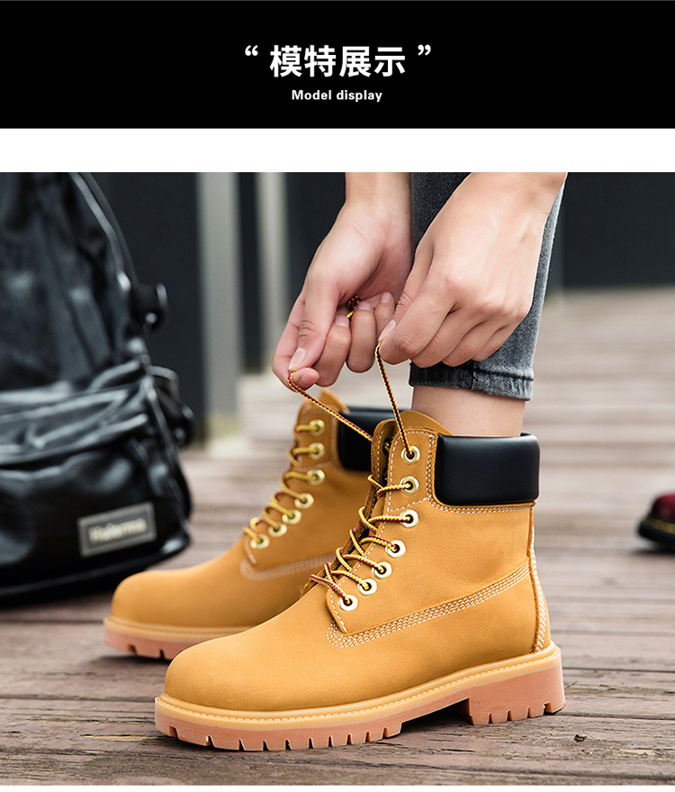 Botas de cuero para hombre, informales, resistentes al desgaste, a la | Zapatos y calzado · Omeda.es - Imagen 14