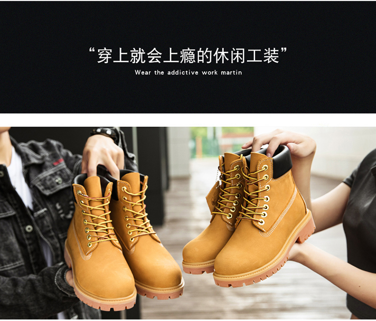 Botas de cuero para hombre, informales, resistentes al desgaste, a la | Zapatos y calzado · Omeda.es - Imagen 5