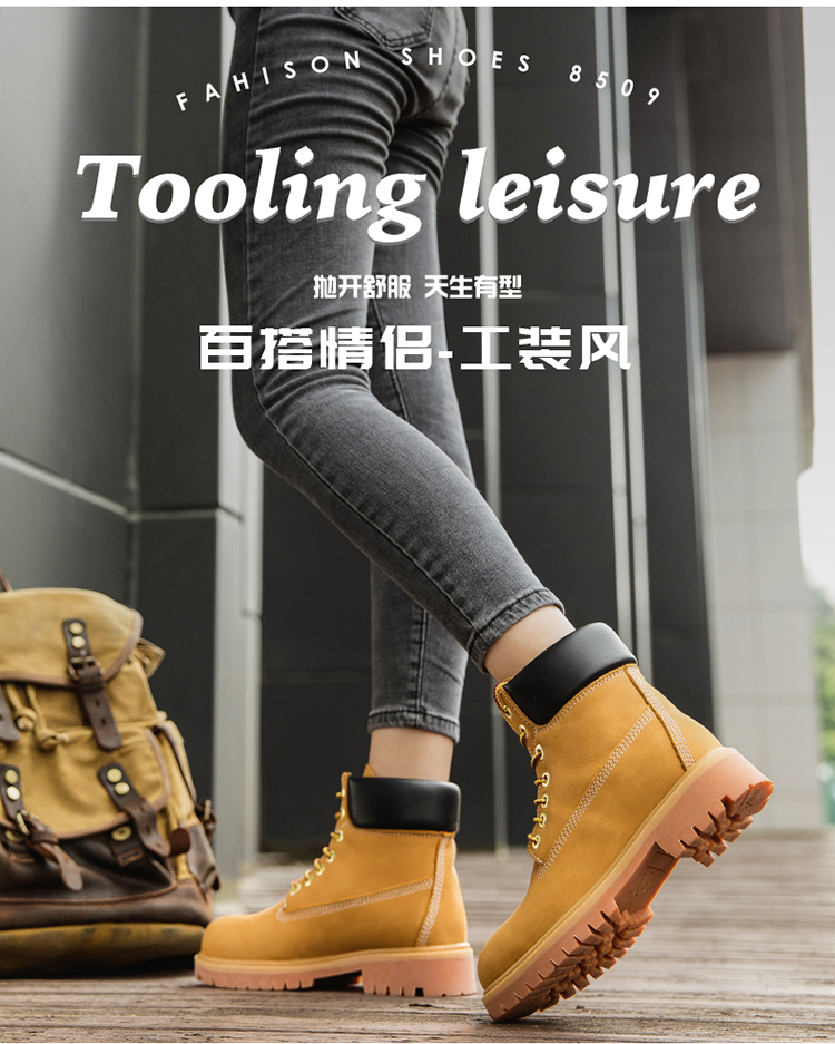 Botas de cuero para hombre, informales, resistentes al desgaste, a la | Zapatos y calzado · Omeda.es - Imagen 7