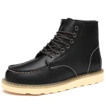 Botas de cuero de invierno para hombre, botas de nieve cálidas con | Zapatos y calzado · Omeda.es