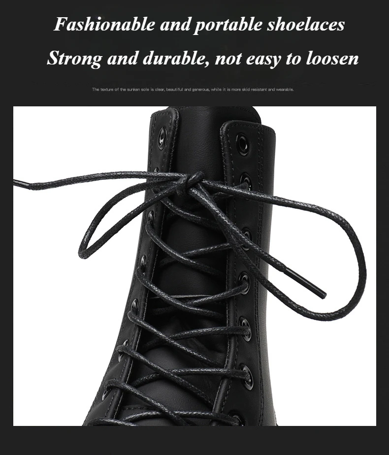 Botas de cuero negro para hombre, plataforma alta con cordones, botas | Zapatos y calzado · Omeda.es - Imagen 11