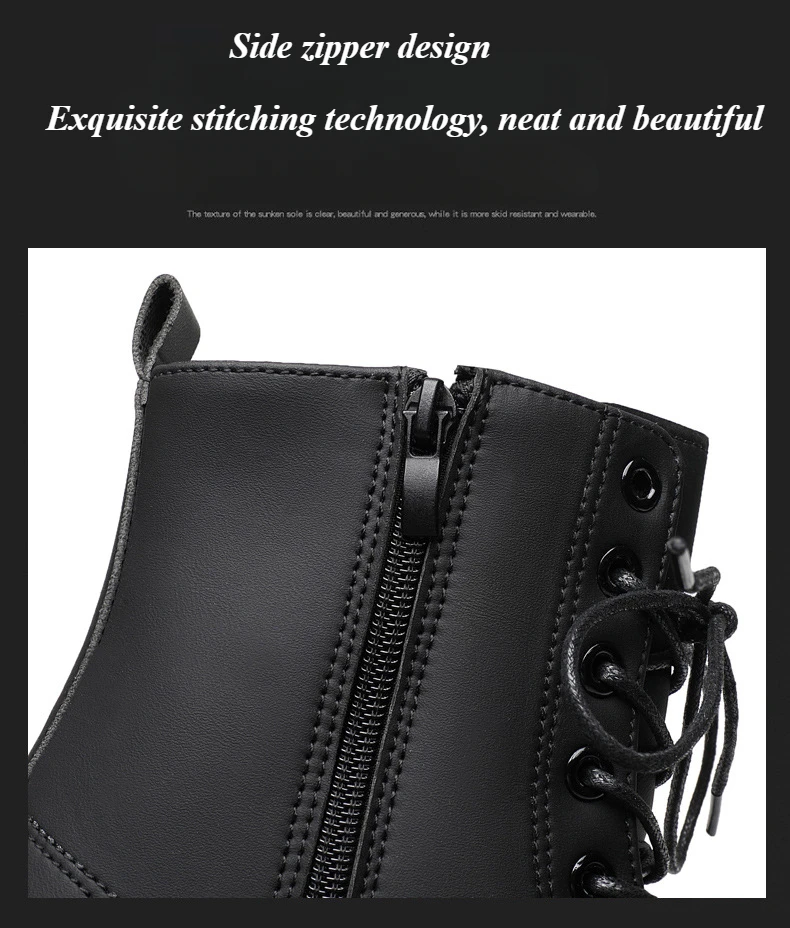 Botas de cuero negro para hombre, plataforma alta con cordones, botas | Zapatos y calzado · Omeda.es - Imagen 13