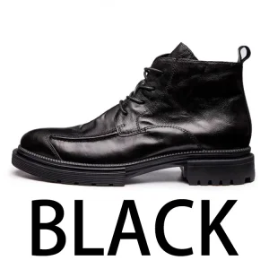 Botas de cuero Retro para hombre, botines de motocicleta, botas de | Zapatos y calzado · Omeda.es