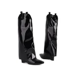 Botas hasta la rodilla con cuñas puntiagudas para Mujer, zapatos | Zapatos y calzado · Omeda.es