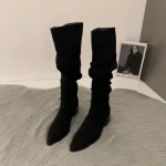 Botas hasta la rodilla para Mujer, zapatos De tacón bajo femeninos | Zapatos y calzado · Omeda.es
