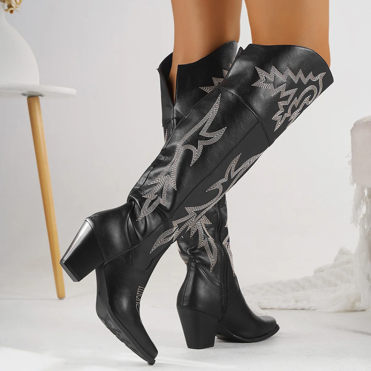 Botas hasta la rodilla, zapatos para mujer, novedad de 2025, botas de | Zapatos y calzado · Omeda.es - Imagen 20
