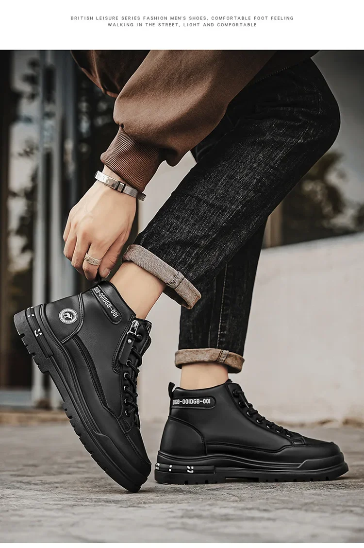 Botas informales transpirables a la moda 2025, botines Retro de alta | Zapatos y calzado · Omeda.es - Imagen 13