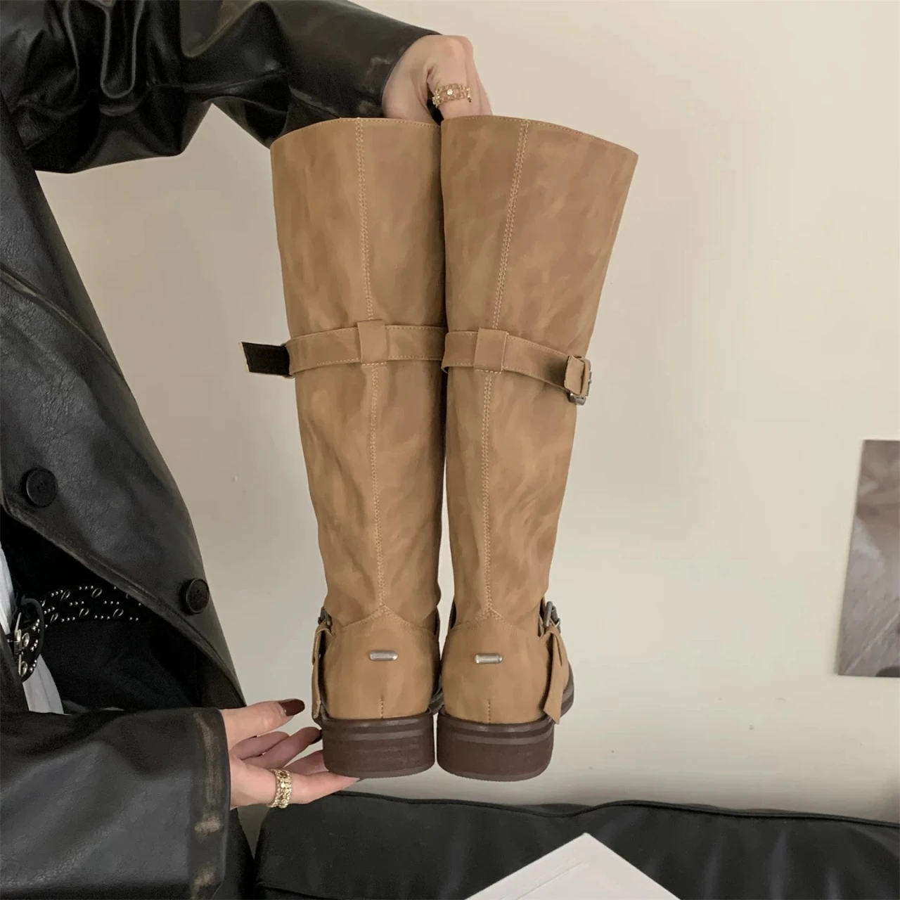 Botas Largas para Mujer, zapatos planos De vestir a la moda para | Zapatos y calzado · Omeda.es - Imagen 14