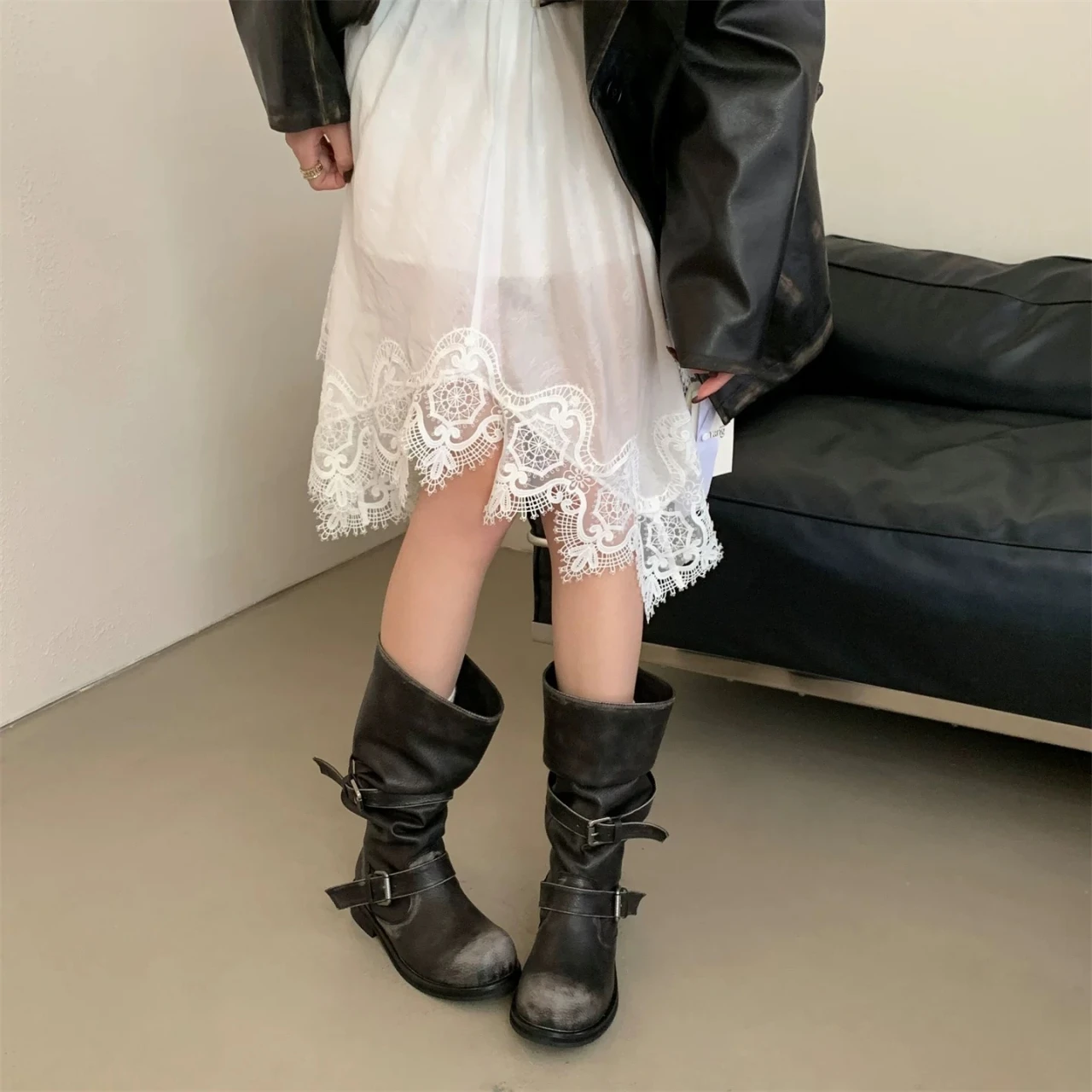 Botas Largas para Mujer, zapatos planos De vestir a la moda para | Zapatos y calzado · Omeda.es - Imagen 22