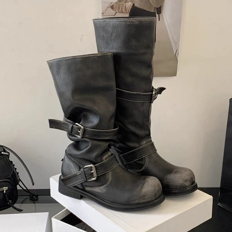 Botas Largas para Mujer, zapatos planos De vestir a la moda para | Zapatos y calzado · Omeda.es - Imagen 34