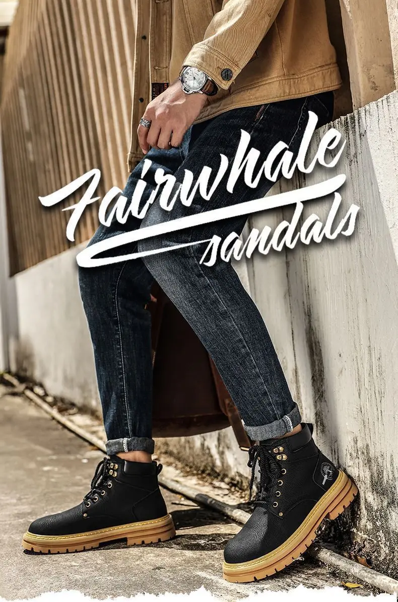 Botas de moda para hombre, zapatos de cuero con plataforma cómodos de | Zapatos y calzado · Omeda.es - Imagen 3