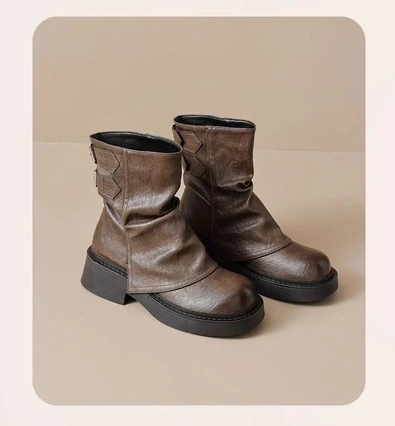Botas De moda De invierno 2024, Botas De plataforma De tacón plano a | Zapatos y calzado · Omeda.es - Imagen 11