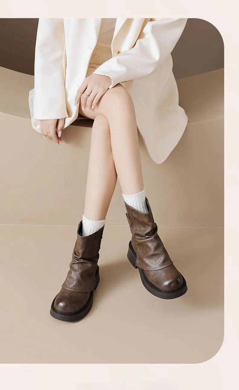 Botas De moda De invierno 2024, Botas De plataforma De tacón plano a | Zapatos y calzado · Omeda.es - Imagen 12