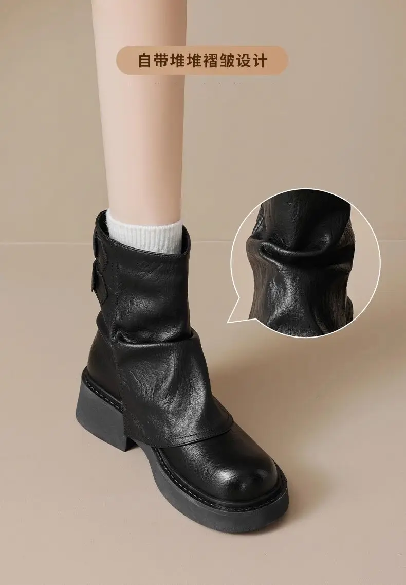 Botas De moda De invierno 2024, Botas De plataforma De tacón plano a | Zapatos y calzado · Omeda.es - Imagen 4