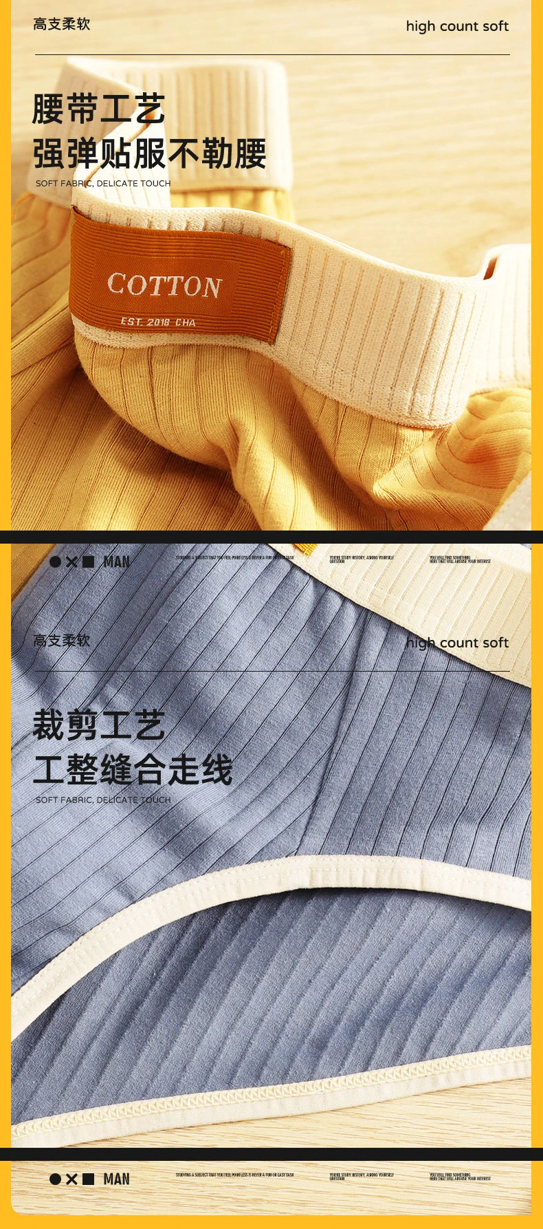 Calzoncillos de algodón para hombre, calzoncillos cómodos de alta | Ropa de hombre · Omeda.es - Imagen 7