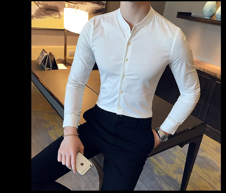 Camisa ajustada para hombre, Camisas de manga larga informales de | Ropa de hombre · Omeda.es - Imagen 10