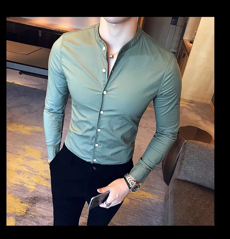 Camisa ajustada para hombre, Camisas de manga larga informales de | Ropa de hombre · Omeda.es - Imagen 18