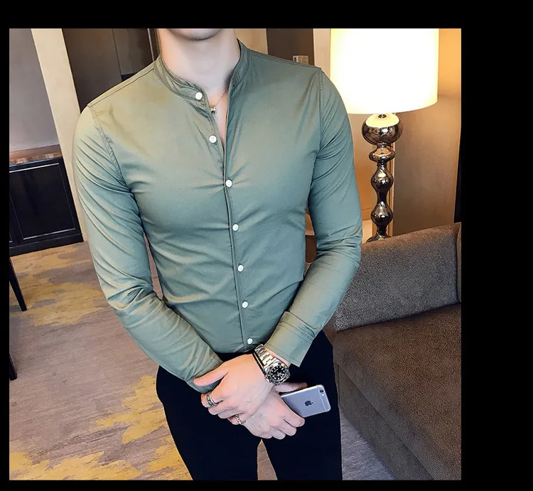 Camisa ajustada para hombre, Camisas de manga larga informales de | Ropa de hombre · Omeda.es - Imagen 20