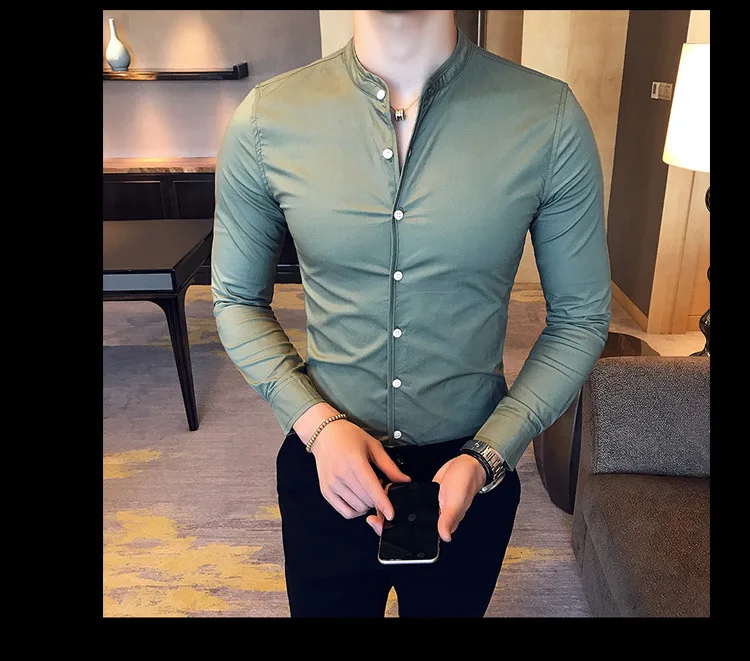 Camisa ajustada para hombre, Camisas de manga larga informales de | Ropa de hombre · Omeda.es - Imagen 21