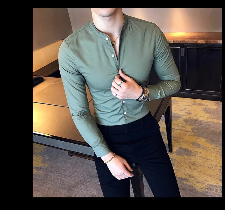 Camisa ajustada para hombre, Camisas de manga larga informales de | Ropa de hombre · Omeda.es - Imagen 25