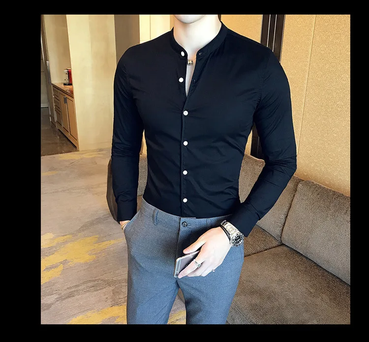 Camisa ajustada para hombre, Camisas de manga larga informales de | Ropa de hombre · Omeda.es - Imagen 30