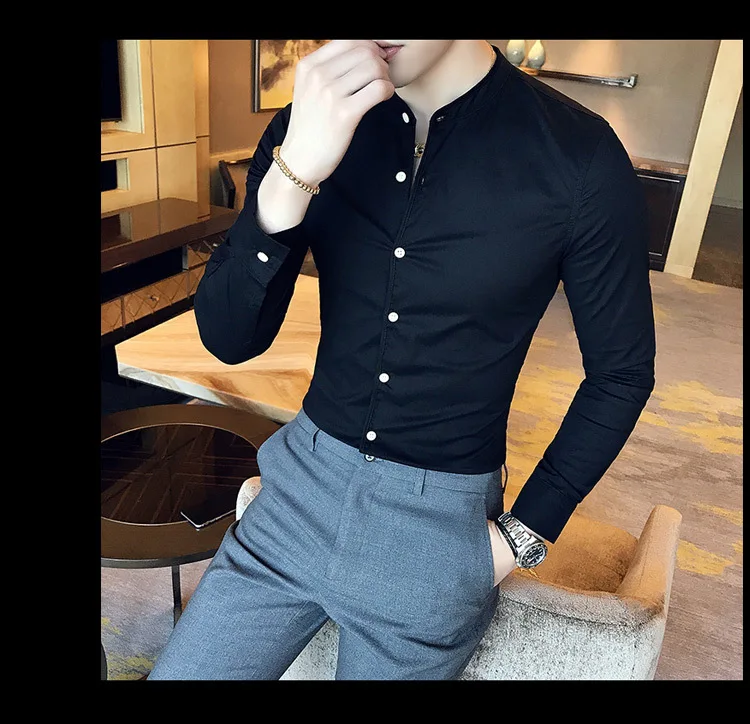 Camisa ajustada para hombre, Camisas de manga larga informales de | Ropa de hombre · Omeda.es - Imagen 33