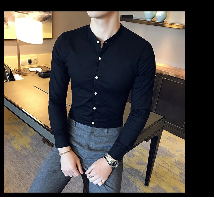 Camisa ajustada para hombre, Camisas de manga larga informales de | Ropa de hombre · Omeda.es - Imagen 34
