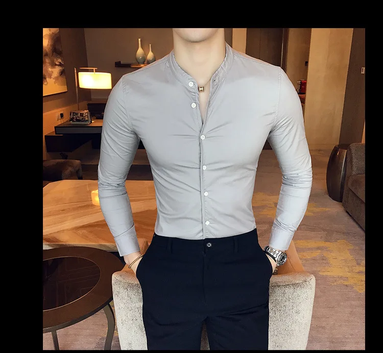 Camisa ajustada para hombre, Camisas de manga larga informales de | Ropa de hombre · Omeda.es - Imagen 40