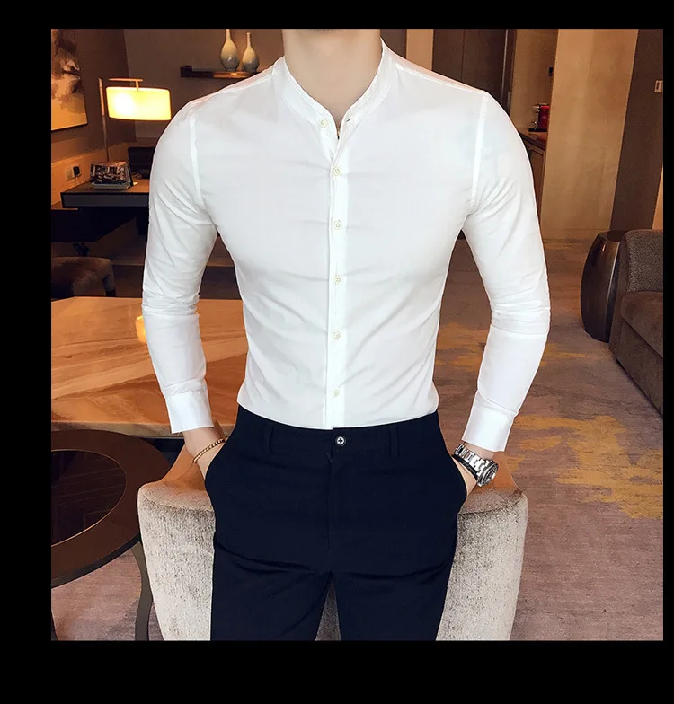 Camisa ajustada para hombre, Camisas de manga larga informales de | Ropa de hombre · Omeda.es - Imagen 8