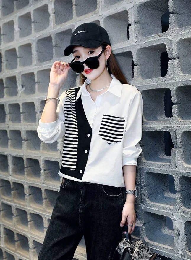 Camisa y blusa para mujer, Tops sencillos Retro para ir al trabajo, | Ropa de mujer · Omeda.es - Imagen 10