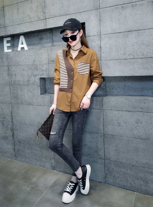 Camisa y blusa para mujer, Tops sencillos Retro para ir al trabajo, | Ropa de mujer · Omeda.es - Imagen 12