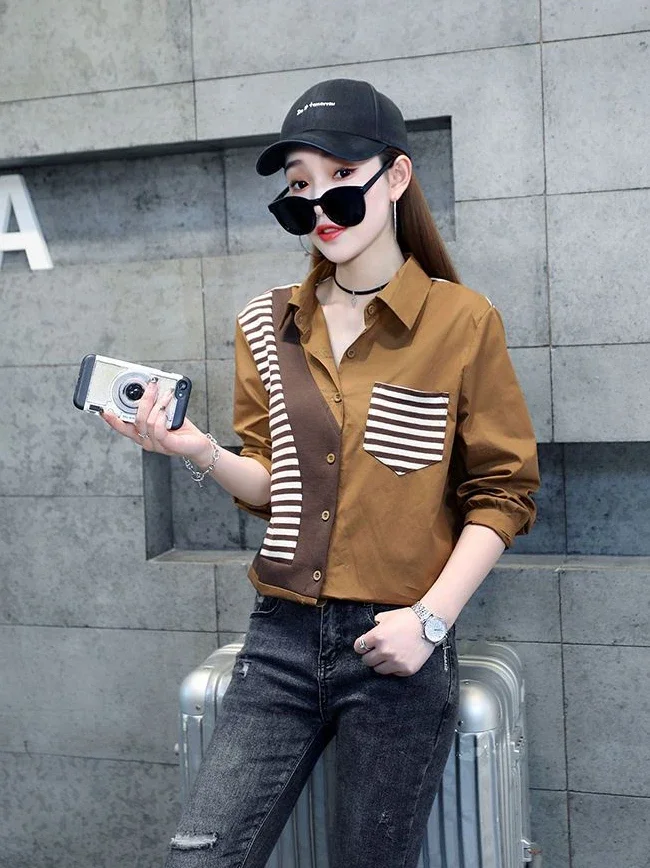 Camisa y blusa para mujer, Tops sencillos Retro para ir al trabajo, | Ropa de mujer · Omeda.es - Imagen 13