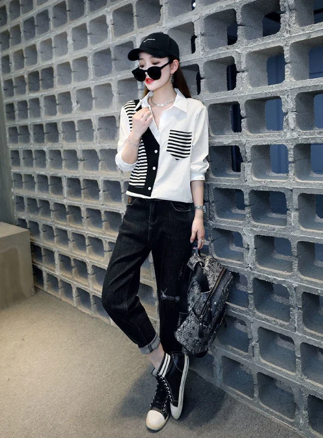 Camisa y blusa para mujer, Tops sencillos Retro para ir al trabajo, | Ropa de mujer · Omeda.es - Imagen 9