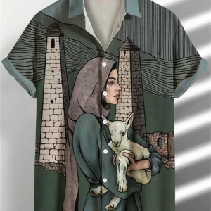 Camisa hawaiana ajustada Para Hombre, mapa de moda Para Hombre, | Ropa de hombre · Omeda.es