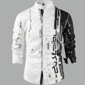 Camisa de manga larga para hombre, camisa informal, ropa de hombre de | Ropa de hombre · Omeda.es