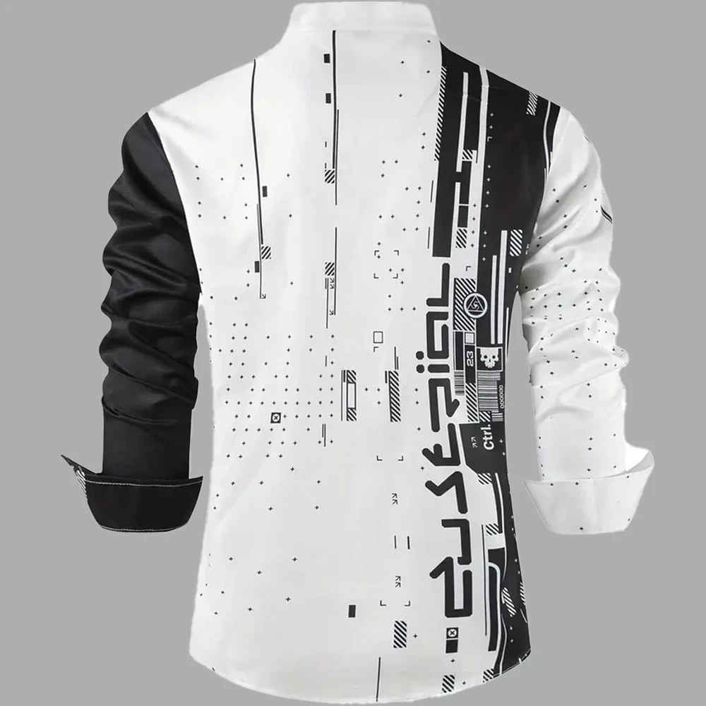 Camisa de manga larga para hombre, camisa informal, ropa de hombre de | Ropa de hombre · Omeda.es - Imagen 3