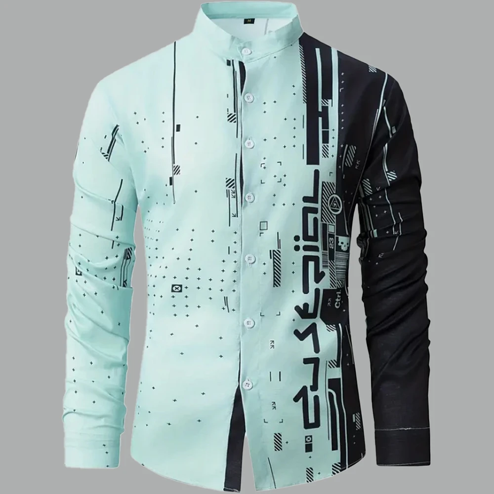 Camisa de manga larga para hombre, camisa informal, ropa de hombre de | Ropa de hombre · Omeda.es - Imagen 8