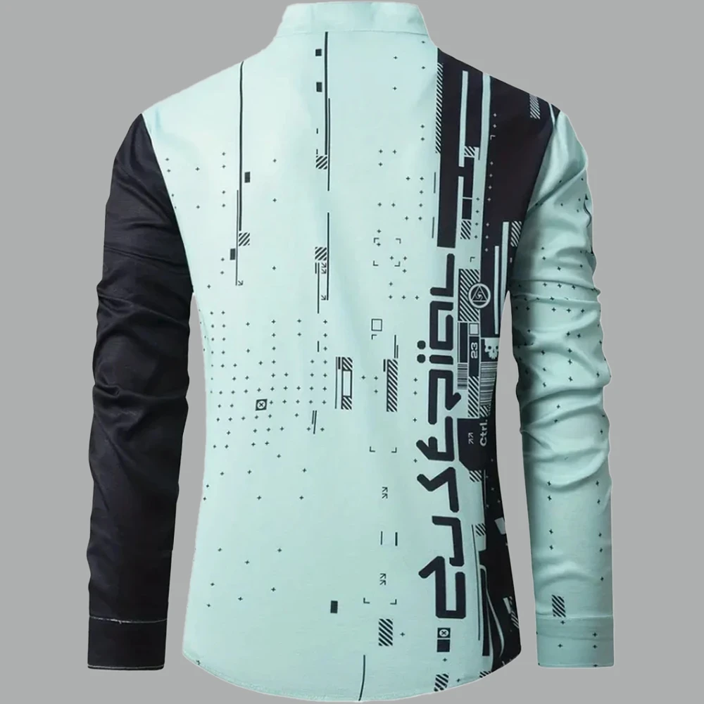 Camisa de manga larga para hombre, camisa informal, ropa de hombre de | Ropa de hombre · Omeda.es - Imagen 9