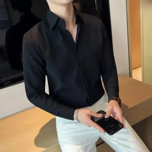 Camisa de manga larga para hombre, ropa de alta gama con sensación | Ropa de hombre · Omeda.es