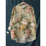 Camisa de mujer con bolsillo en el pecho Blusa de manga larga de | Ropa de mujer · Omeda.es