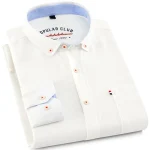 Camisa de vestir con cuello abotonado liso para hombre - Mezcla de | Ropa de hombre · Omeda.es