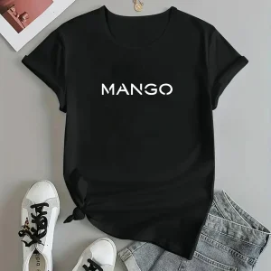 Camiseta 100% de algodón para mujer, cuello redondo, estampado | Ropa de mujer · Omeda.es